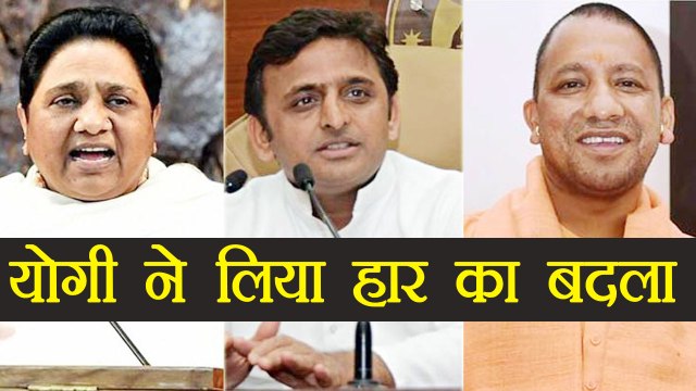 Yogi Adityanath ने Akhilesh Yadav, Mayawati से लिया Gorakhpur, Phulpur By Elections की हार का बदला
