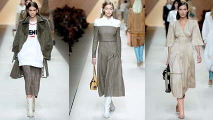 شاهدي كيف بدت عارضاتنا المفضلات بتصاميم فندي لخريف 2018 !