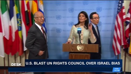 i24NEWS DESK | U.S. blast UN rights council over Israel bias | Saturday, March 24th 2018