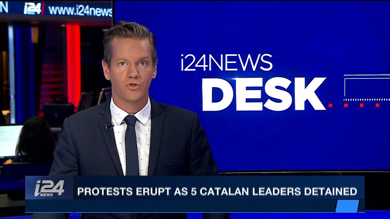 i24NEWS DESK | Protests erupt as 5 Catalan leaders detained | Saturday, March 24th 2018