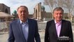 ВИДЕО: Президент Назарбаев и президент Мирзиёев поздравили узбекистанцев, стоя вместе на фоне Регистана