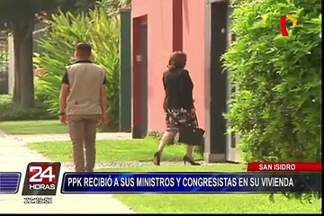 San Isidro: PPK recibió a sus ministros y congresistas en su vivienda