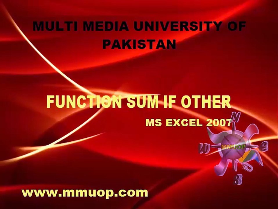 Lecture 12. Function Sumif Etc-4