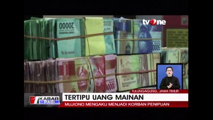 Tertipu Uang Mainan Untuk Membayar Hutang Ke Bank