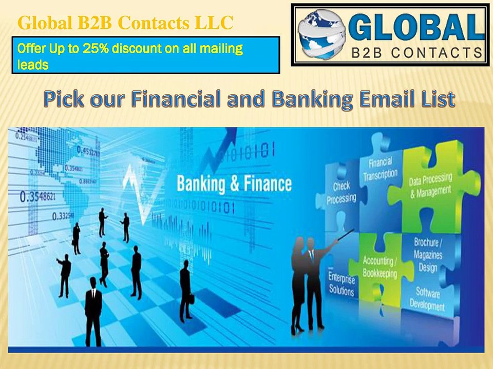Pick our Financial and Banking Email List