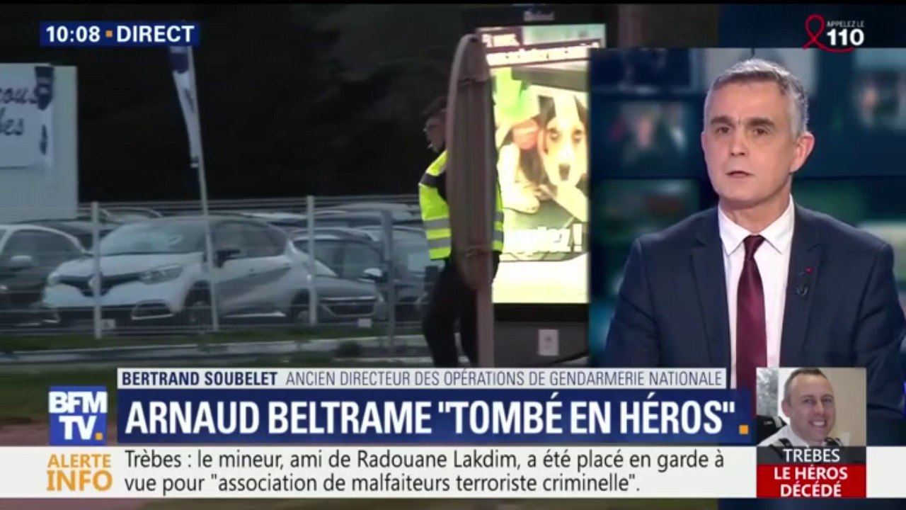 Arnaud Beltrame mort en héros: "Il y a une douleur immense pour l'ensemble des gendarmes"; assure l'association professionnelle de militaires