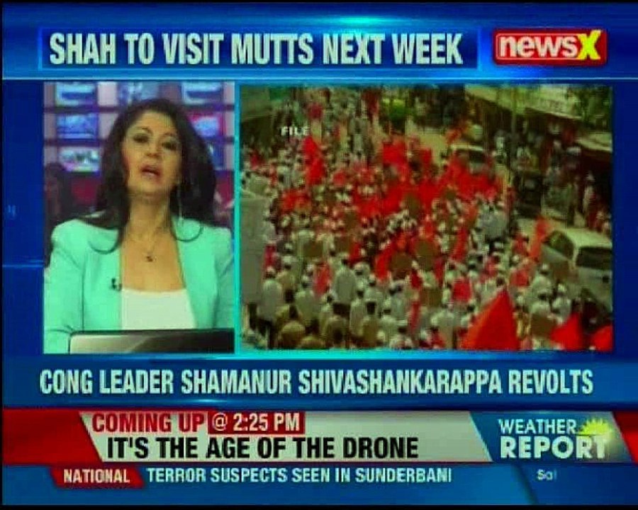 Congress President continues temple run in Karnataka; Shah to visit Mutts next week