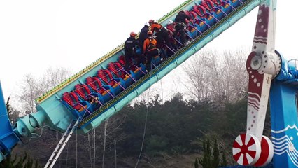 놀이기구 멈춰 90분간 공포...5명 전원 구조 / YTN