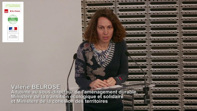Rencontre Toitures végétalisées et biodiversité - Valérie BELROSE (Ministère de la transition écologique et solidaire et Ministère de la cohésion des territoires)
