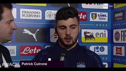 Intervista Cutrone post argentina italia
