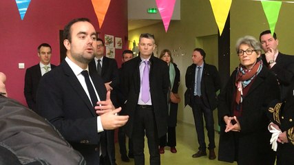 Visite du secretaire d’Etat Sebastien Lecornu à Lisieux