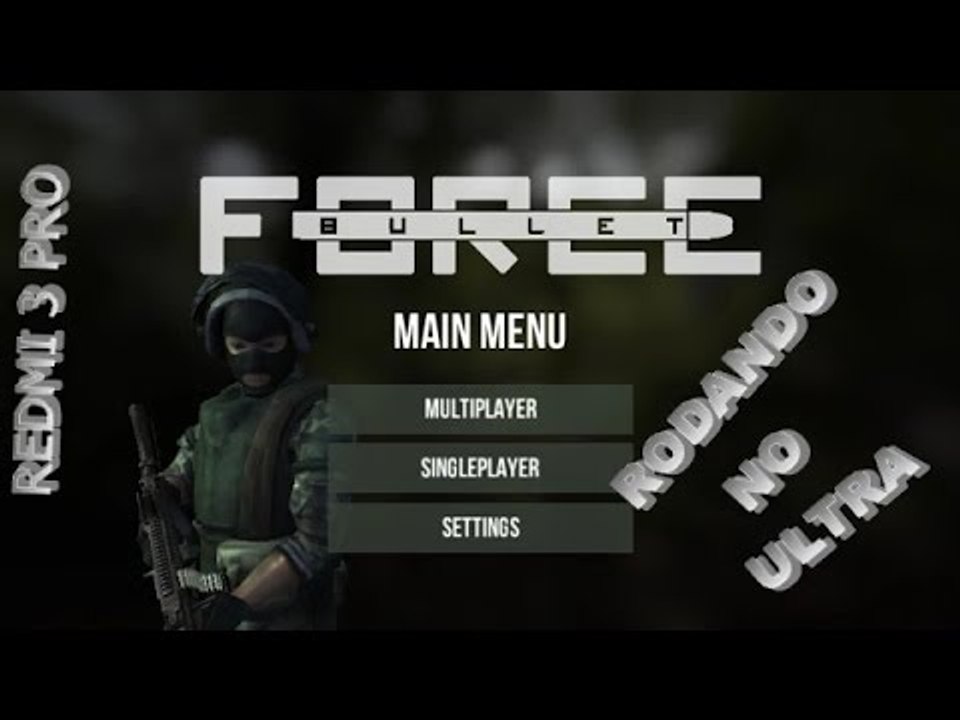 Bullet Force Rodando no Ultra (Redmi 3 Rro)