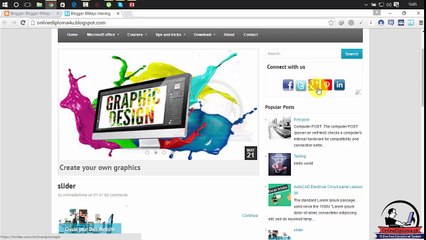 Blogger training Lesson 33