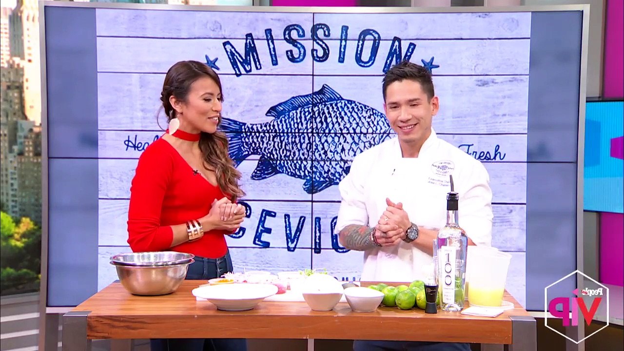 El chef Jose Luis Chavez nos preparó un delicioso y auténtico ceviche peruano