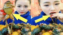 EATING SHOW COMPILATION-CHINESE FOOD-MUKBANG-Greasy Chinese Food-Beauty eat strange food-NO.92