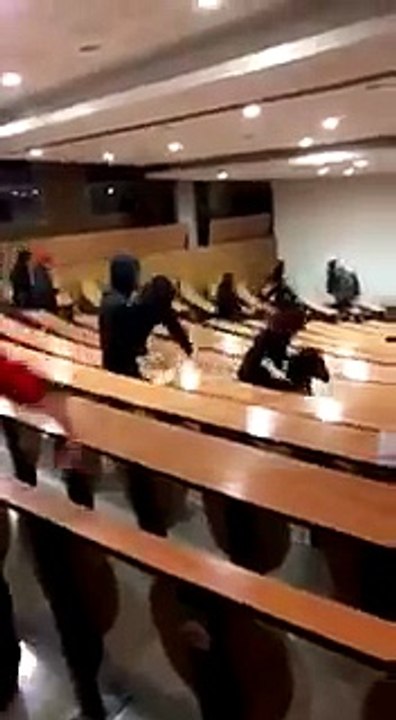 Démission du doyen de la faculté de droit, après l'évacuation violente par des hommes cagoulés d'étudiants qui occupaien