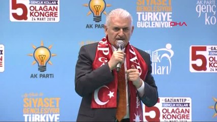 Gaziantep Başbakan Yıldırım Olagan İl Kongresi'nde Konuştu-3