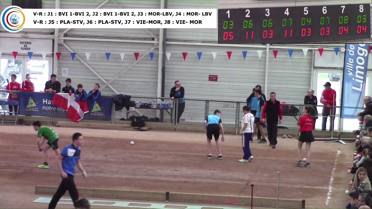 Demi-finales, première phase, combinés, France Clubs Jeunes, Limoges 2018