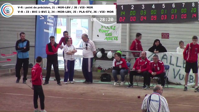 Demi-finales, troisième phase, double, point et tir de précision, France Clubs Jeunes, Limoges 2018