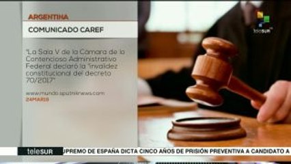 Argentina: declaran inconstitucional decreto migratorio del gobierno