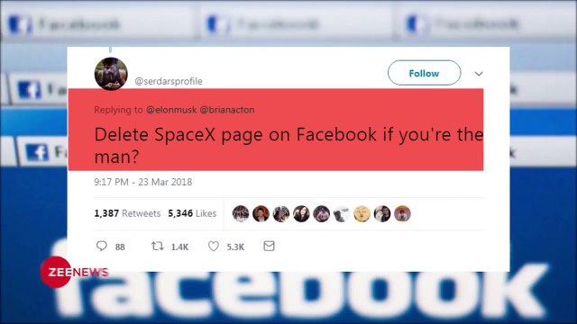 Elon Musk deletes firms Facebook pages after dare given by twitter user