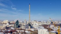 Huge TV tower demolished ahead of Russia World Cup