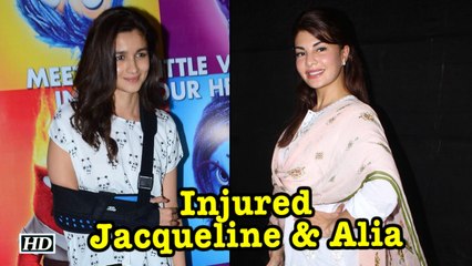 Jacqueline & Alia injured while shooting action scenes