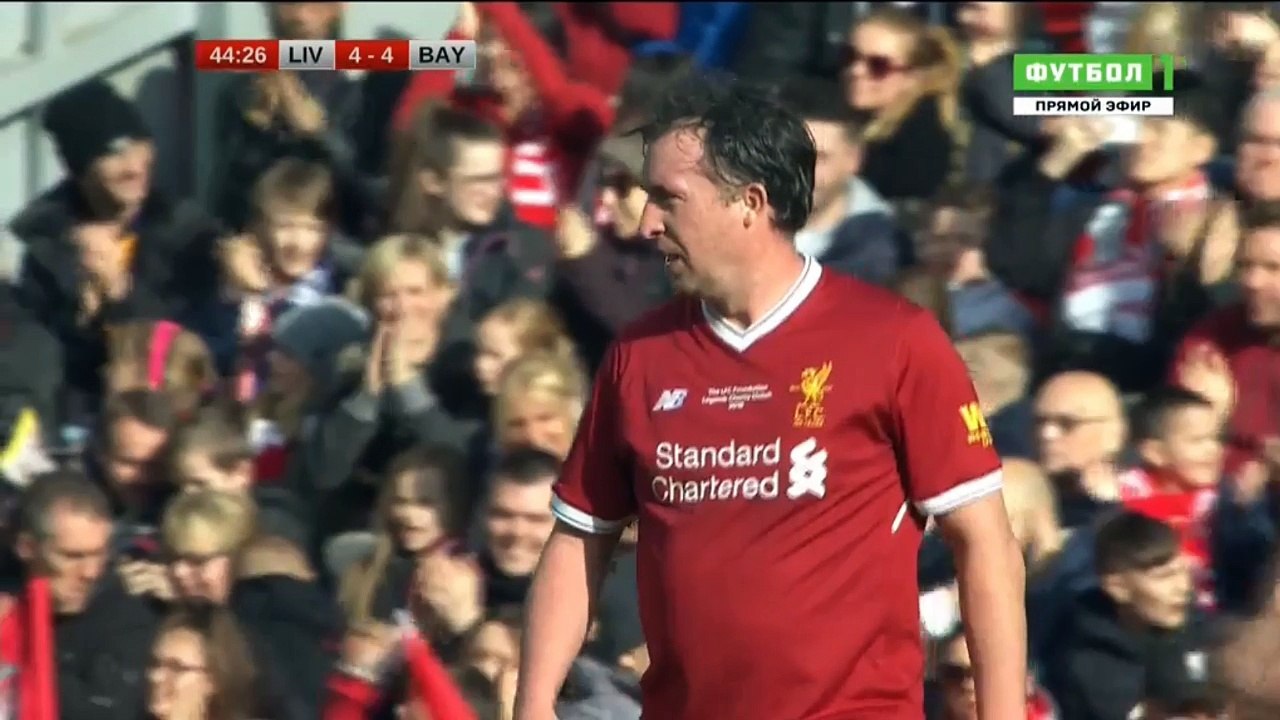 Fowler second Goal Liverpool Legends 4-4 Bayern Legends 24-03-2018 HD