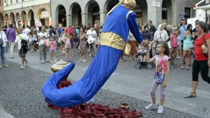 Genie Magic Lamp Levitation _ Street Performer