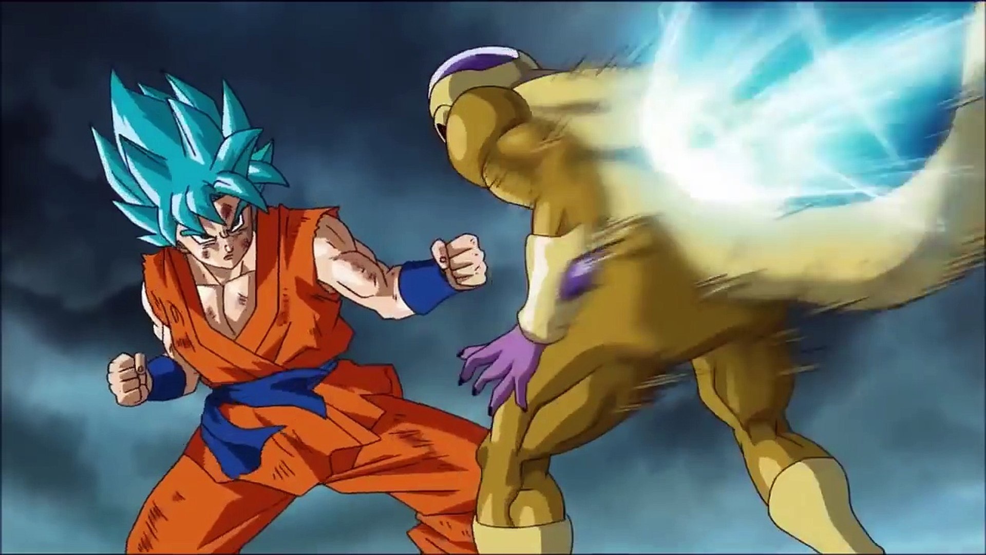 SSB Goku One Inch Punch Against Golden Frieza HD | Dragon Ball super -  video Dailymotion