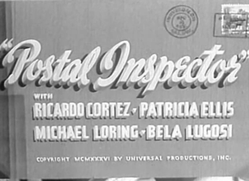 Postal Inspector (1936) Bela Lugosi, Patricia Ellis, Hattie McDaniel