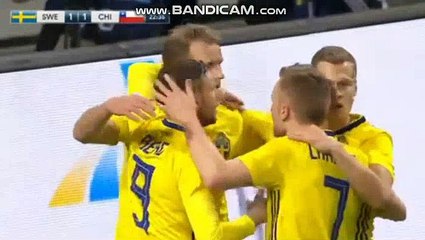 Ola Toivonen Goal HD - Sweden 1-1 Chile 24.03.2018