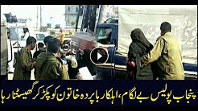 Punjab police misbehaving with a lady