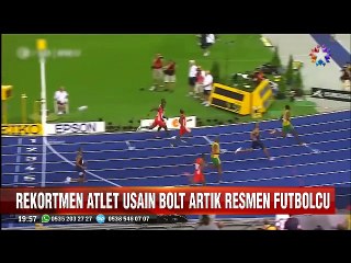Rekortmen efsane atlet Usain Bolt artık resmen futbolcu