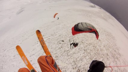 Speed Riding à Balme (Chamonix) par conditions sibériennes.