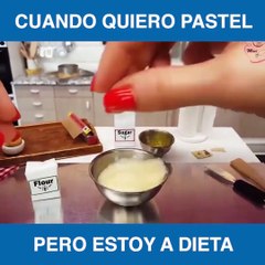 CUANDO QUIERO PASTEL PERO ESTOY A DIETA