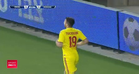 George Țucudean Goal - Israel 1-2 Romania - 24.03.18