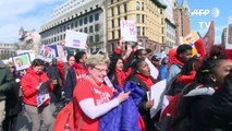 Multitudes toman calles de EEUU para pedir control de armas