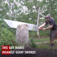Ce passionné de jeu vidéo s'est fabriqué une épée géante