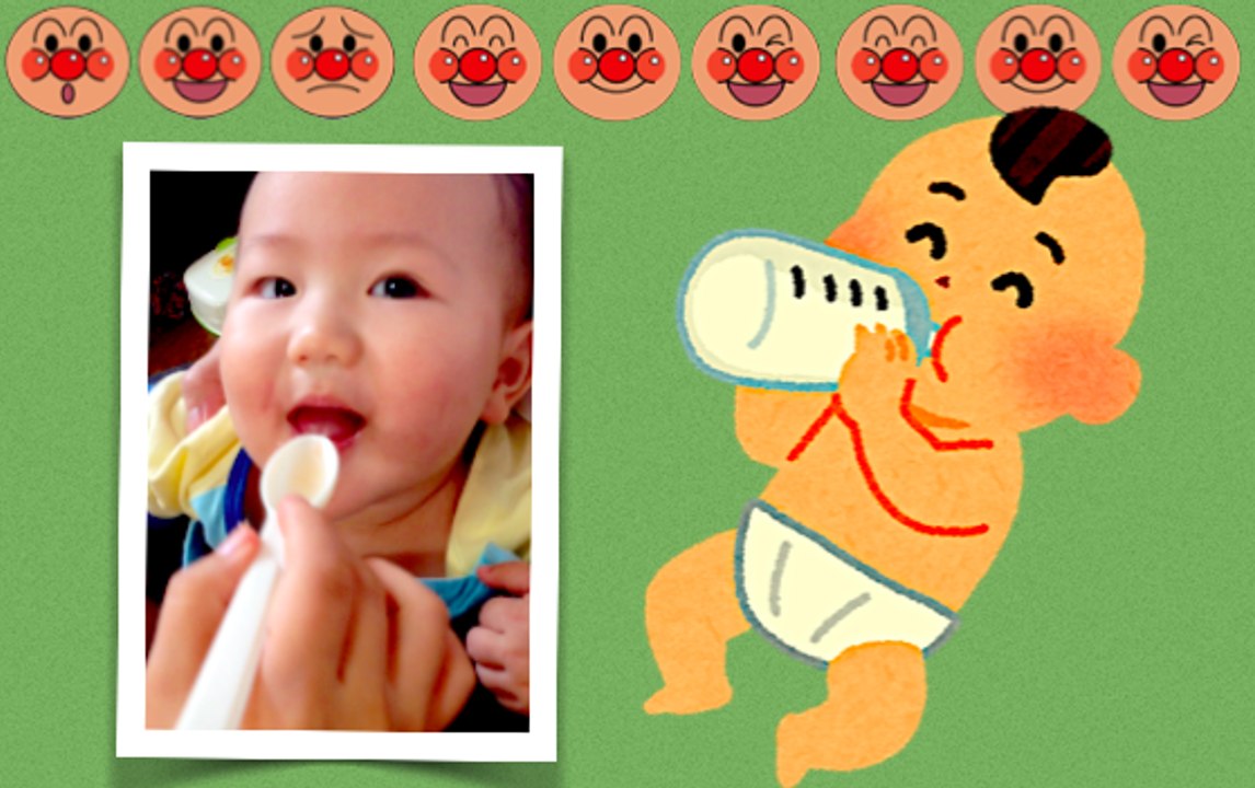 【離乳食】人生初のミルク以外の食べ物に挑戦♪ 0歳のトレーシー ★Challenge food other than milk for the first time in life★