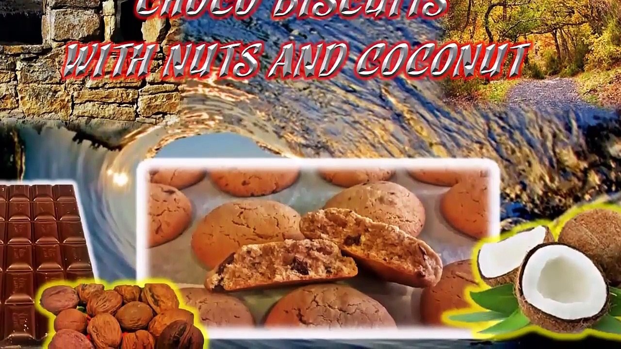 CHOCO-GALLETAS CON NUECES Y COCO
