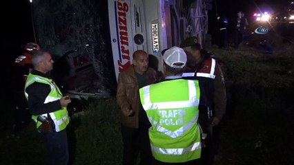Ankara - Aksaray otoyolunun 45. kilometresinde otobüs kaza yaptı, ilk belirlemelere göre 4 ölü ve çok sayıda yaralı olduüu bilgisi alındı