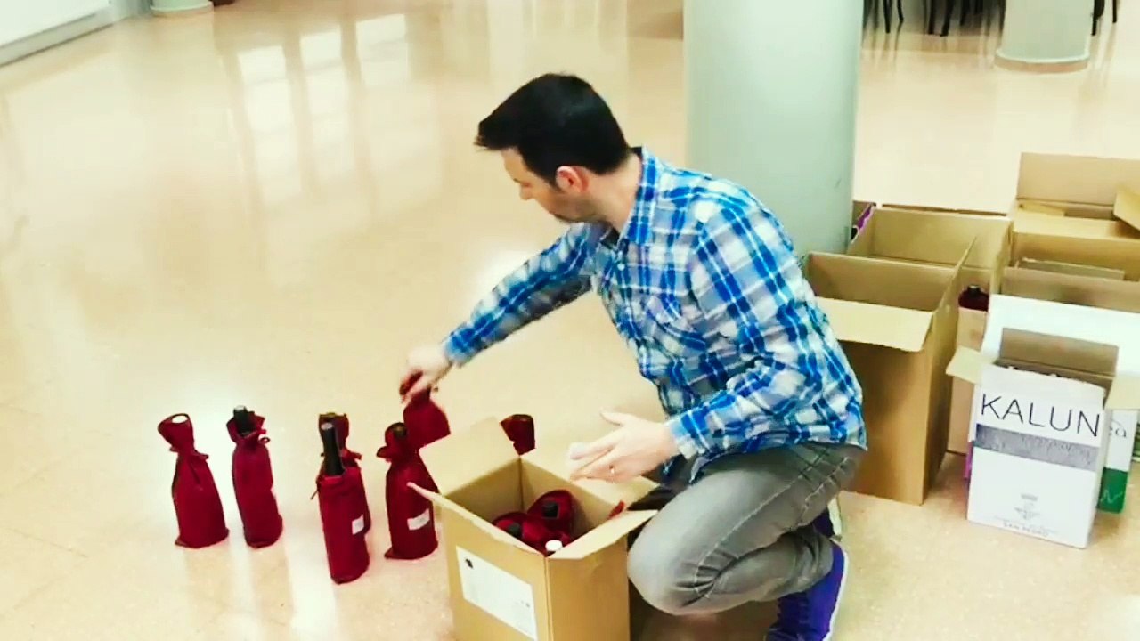 Feria  del Vino de Cretas (2018). Cata de vinos en IES Matarraña