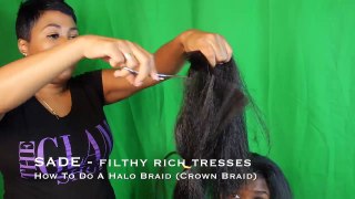 How To Do a halo/crown braid