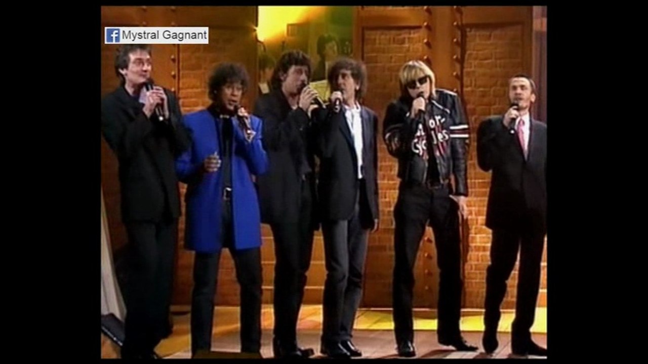 Les play-boys - Les enfoirés à l'Opéra comique 1995 - Renaud, Patrick Bruel, Laurent Voulzy, Alain Souchon, Florent Pagny et Pierre Palmade