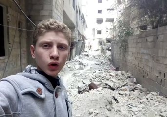 Young Man From East Ghouta Says Goodbye as Siege Nears Its End