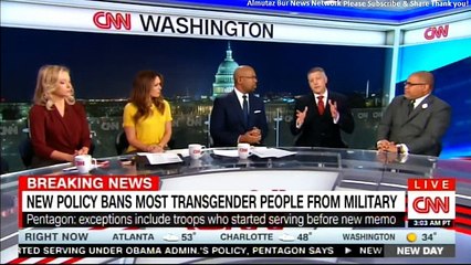 Panel on New Policy Bans most transgender people from military. #Breaking @rachaelmbade