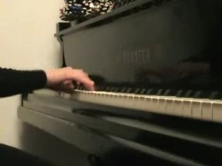 Young girl (Marysia Orzeł) playing piano fast