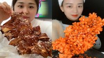 #MEOGBANG  COMPILATION-CHINESE FOOD-MUKBANG-Greasy Chinese Food-Beauty eat strange food-NO.47