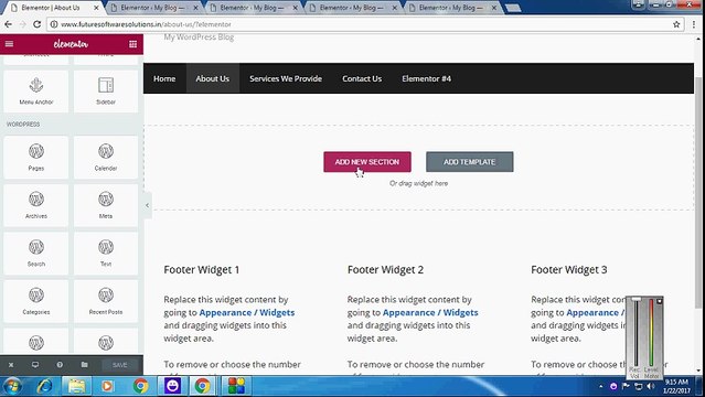 Brief preview on the elements of elementor